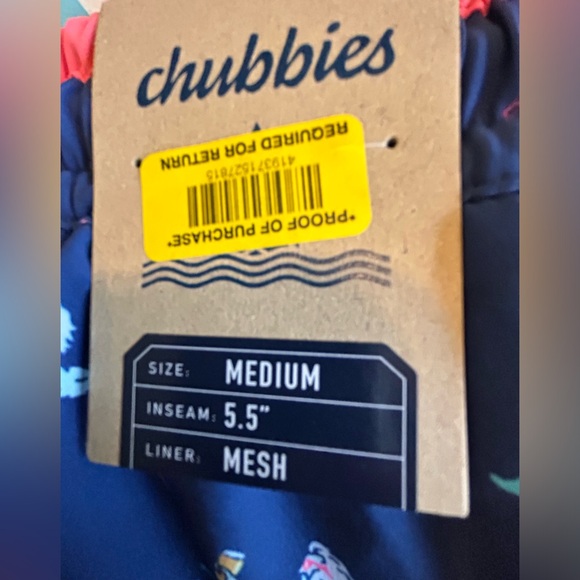 Chubbies!! MENS Triton of the Sea Classic Swim Trunks - Picture 2 of 5